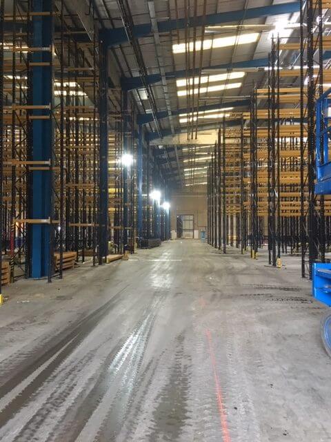Large empty warehouse space