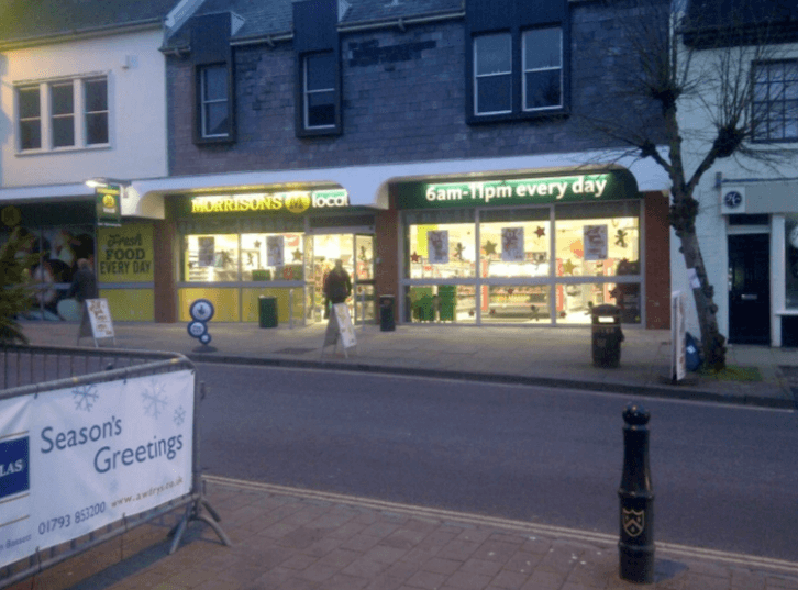 Grocery store front