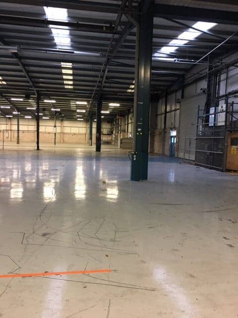 Empty warehouse space